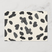 シャワー用の小さなカウボーイブック エンクロージャーカード (裏面)