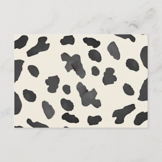 シャワー用の小さなカウボーイブック エンクロージャーカード (裏面)