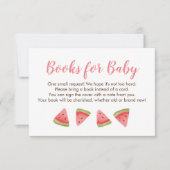 シャワー用ベビー入れカード用スイカ本 サンキューカード (正面)