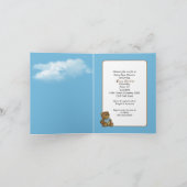 シャワー用男の赤ちゃん付きコウノトリ 招待状 (内部)