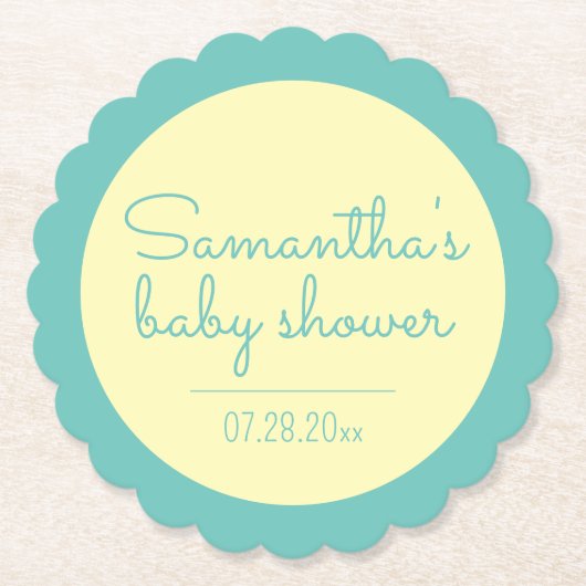 シャワー男女兼用火照コースター ペーパーコースター (正面)