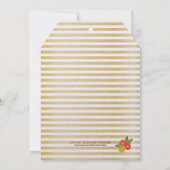 シャワー花嫁グリッター&フローラシャワー招待 招待状 (裏面)