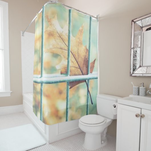 シャワー葉カーテン緑 シャワーカーテン (インサイチュ)