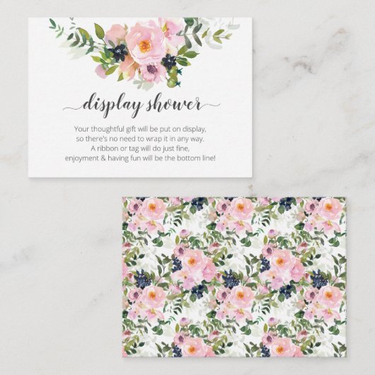 シャワー表示 エンクロージャーカード (正面/裏面)