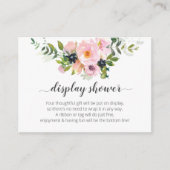 シャワー表示 エンクロージャーカード (正面)