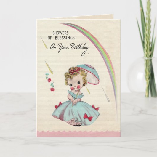 シャワー誕生日カード カード (正面)