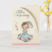 シャワー誕生日カード カード (黄色い花)