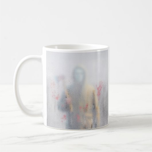 シャワー驚き コーヒーマグカップ (左)