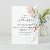 シャワー | カッパー アクア ティール ケースケーティング フォリア 招待状 (スタンド正面)