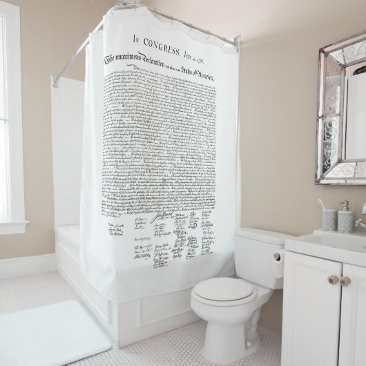 シャワー・カーテン米国の独立宣言 シャワーカーテン (インサイチュ)