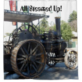 シャワー・カーテン-牽引車の上で蒸気を発するすべて シャワーカーテン (正面)