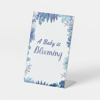 シャワー・スプリンクルパーティー用 A Baby is Blooming サイン 4X6