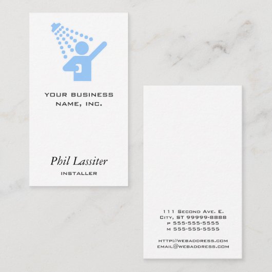 シャワー 名刺 (正面/裏面)