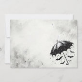 シャワー Umbrella ブライダルシャワー 招待状 (裏面)