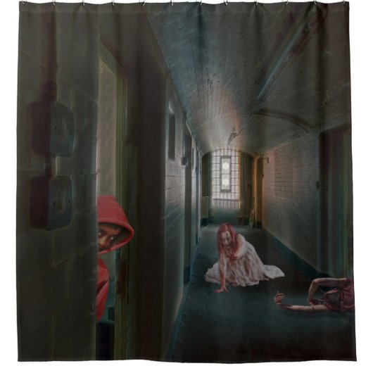 シャワ生き延びーカーテン シャワーカーテン (正面)