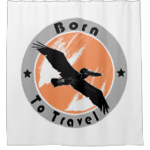 シャワ生まれーカーテンを旅行する シャワーカーテン (正面)