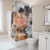 シャワ素晴らしーカーテン付抽象デザイン シャワーカーテン (インサイチュ)
