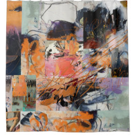 シャワ素晴らしーカーテン付抽象デザイン シャワーカーテン