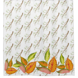 シャワ芸術品を気取ったーカーテンの秋 シャワーカーテン