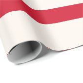 シャワ赤と白ーストライプのカーテン ラッピングペーパー (ロールコーナー)