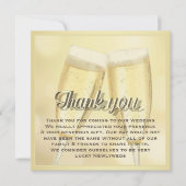 シャンエレガントパントー結婚スト写真ありがとう ノートカード (正面)