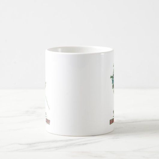 シャンクスのポニーおもしろいハイカー歩く コーヒーマグカップ (中央)