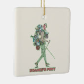 シャンクスのポニーおもしろいハイカー歩く セラミックオーナメント (右)