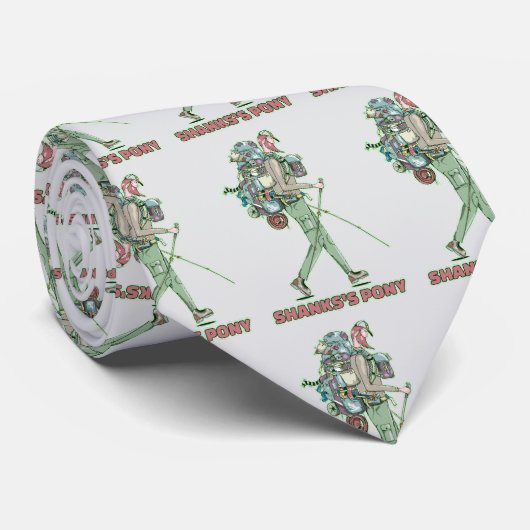 シャンクスのポニーおもしろいハイカー歩く ネクタイ (ロール)