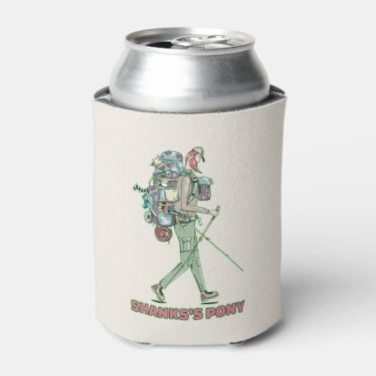 シャンクスのポニーおもしろいハイカー歩く 缶クーラー (缶正面)