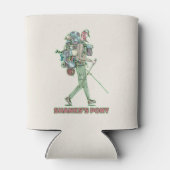 シャンクスのポニーおもしろいハイカー歩く 缶クーラー (裏面)