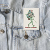 シャンクスのポニーおもしろいハイカー歩く 缶バッジ (インサイチュ)