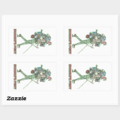 シャンクスのポニーおもしろいハイカー歩く 長方形シール (シート)