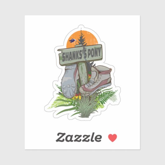 シャンクスのポニーの古いハイキングブーツ シール (シート)