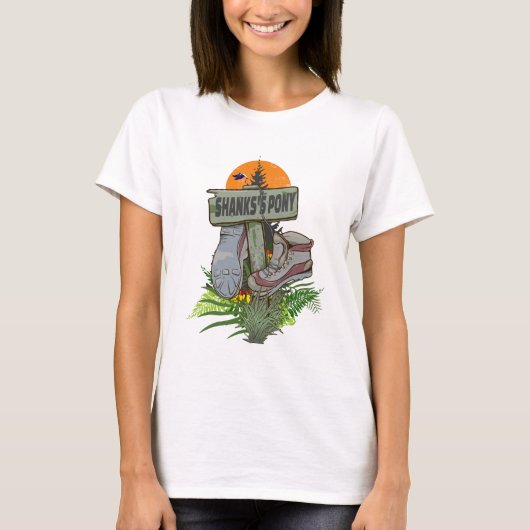 シャンクスのポニー 古いハイキングブーツ Tシャツ (正面)