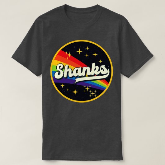シャンクスレインボーイン宇宙ヴィンテージスタイル Tシャツ (デザイン正面)