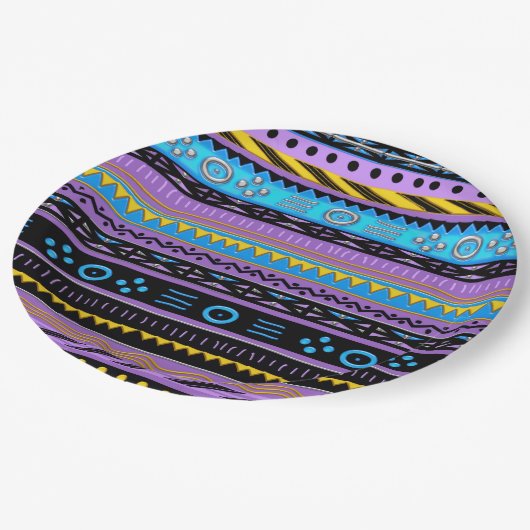 シャングオモダンアフリカプリント紙プレート ペーパープレート (アングル)