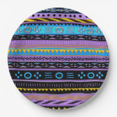 シャングオモダンアフリカプリント紙プレート ペーパープレート (正面)