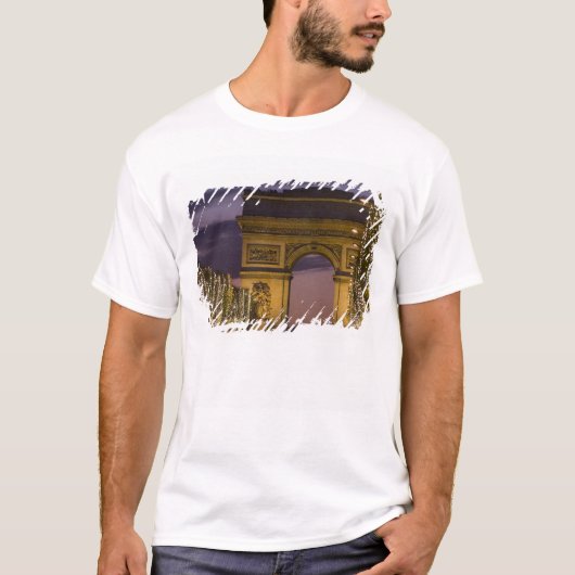 シャンゼリゼのクリスマスイルミネーション Tシャツ (正面)