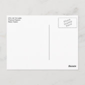 シャンゼリゼ通り パリ フランス アーク・ド・トリオンフ ポストカード (裏面)