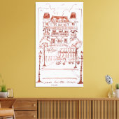 シャンゼリゼ |フランス,パリ キャンバスプリント (インサイチュ (リビング))