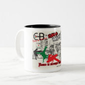 シャンタルParrattが設計しているアートワークが付いているマグ ツートーンマグカップ (正面左)