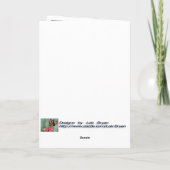 シャンティクレアの空白の雄鶏グリーティングカード カード (裏面)