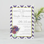 シャンティリーメイソンジャーブロンブライダルシャワー招待状 招待状 (スタンド正面)