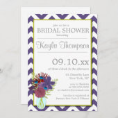 シャンティリーメイソンジャーブロンブライダルシャワー招待状 招待状 (正面/裏面)