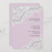 シャンティリーレース招待状 招待状 (正面/裏面)