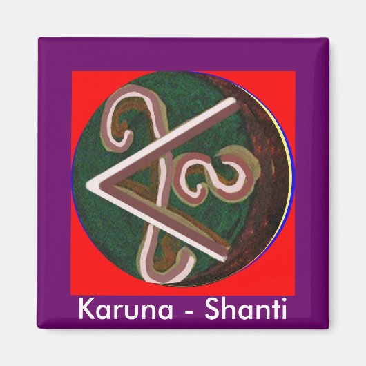 シャンティ=平和 マグネット (正面)