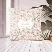 シャンテルピンクヴィンテージバラ クッション