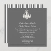 シャンデエレガントリア結婚式招待状 招待状 (正面/裏面)