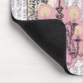 シャンデリアおよびレースパッチ マウスパッド (コーナー)