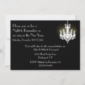 シャンデリアと乾杯のニューイヤーズイブパーティー 招待状 (裏面)